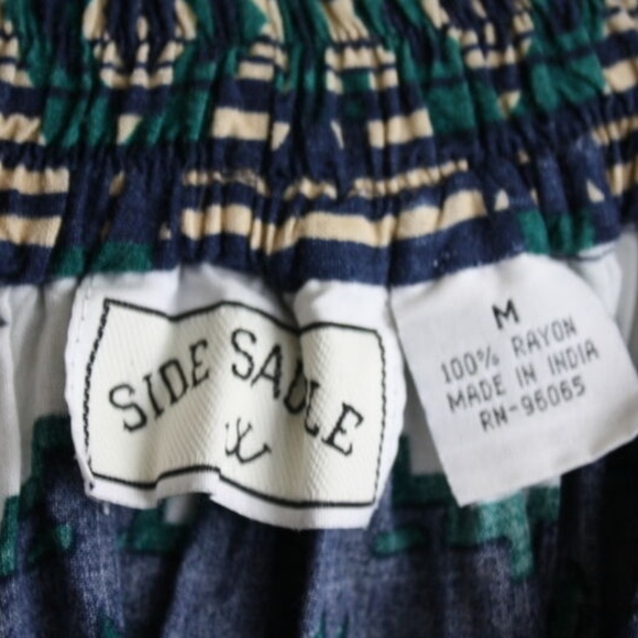 Southwestern Western Print Boho Peasant Skirt - Picture 4 of 7